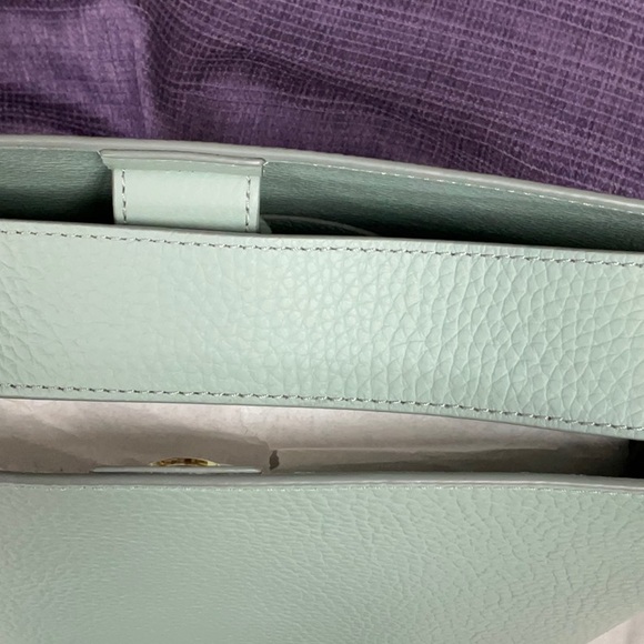 Cuyana Mint/Sage Green Pebbled Leather Tote - Picture 4 of 5